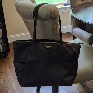 Black Pebbled Leather Purse